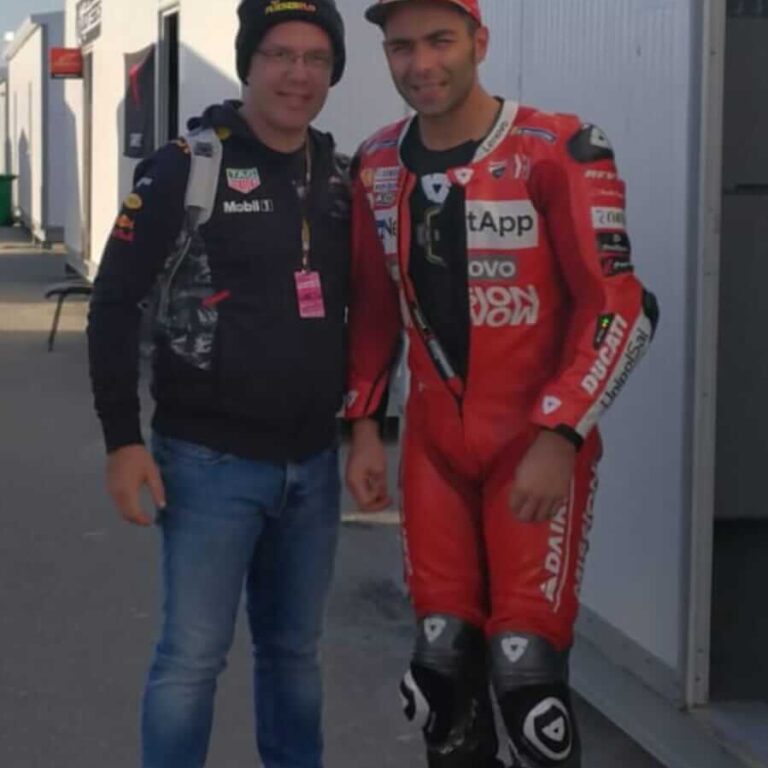 FlieFlo mit Moto GP Fahrer Petrucci